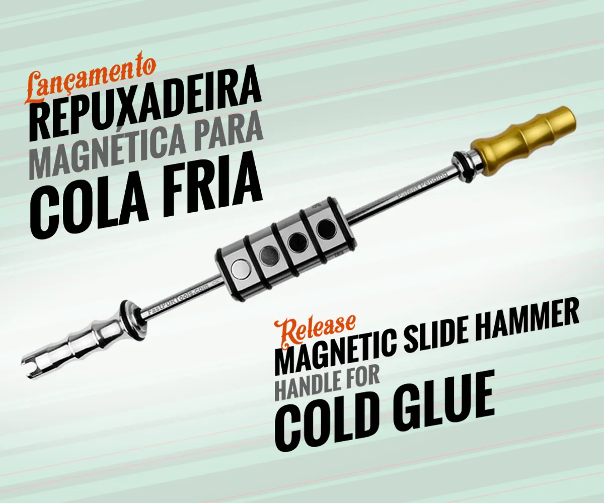 Lançamento Repuxadeira Magnética com punho para cola fria.